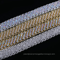 Cristal Cup Rhinestone Applique Aparar Para Nupcial Cristal Sash Wedding Belt